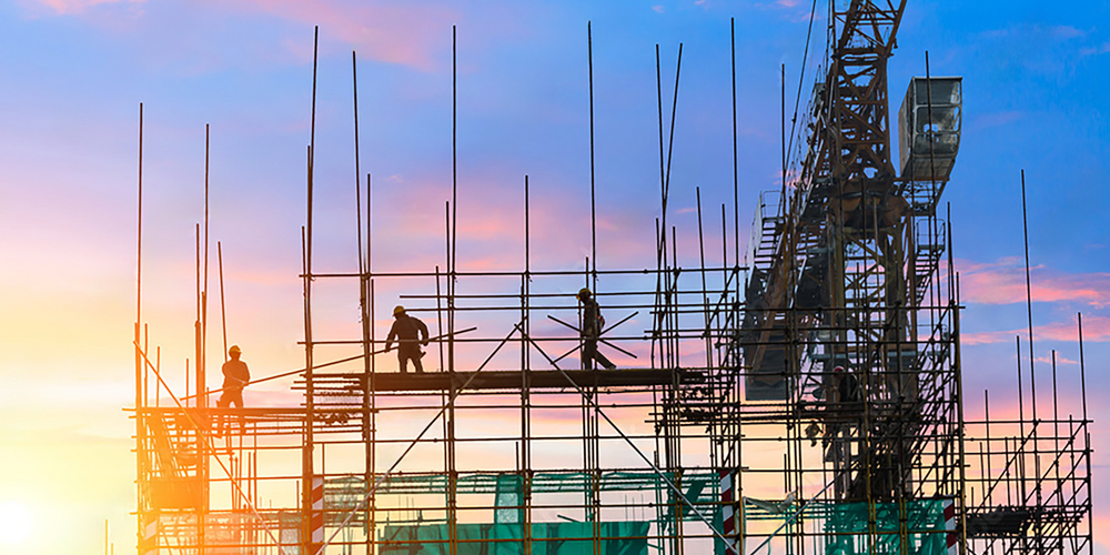 足場工事の写真