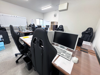 吉田興業の仙台営業所の事務所内